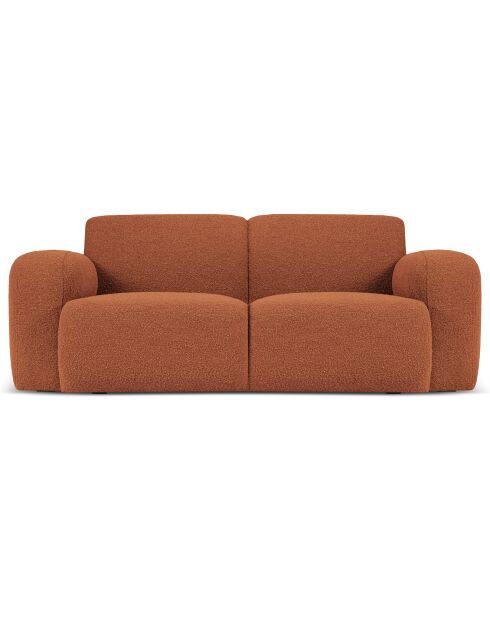 Canapé Bouclé Lola 2 Places marron - 170x95x72 cm