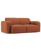 Canapé Bouclé Lola 2 Places marron - 170x95x72 cm