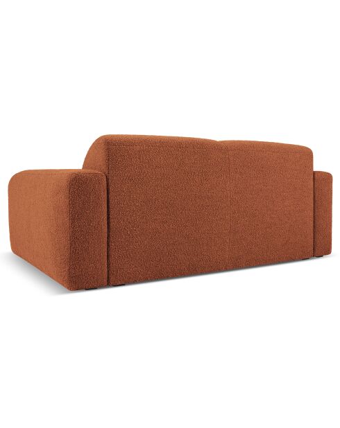 Canapé Bouclé Lola 2 Places marron - 170x95x72 cm