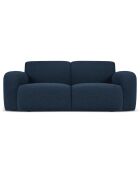 Canapé Bouclé Lola 2 Places bleu foncé - 170x95x72 cm