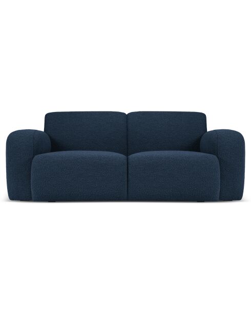 Canapé Bouclé Lola 2 Places bleu foncé - 170x95x72 cm