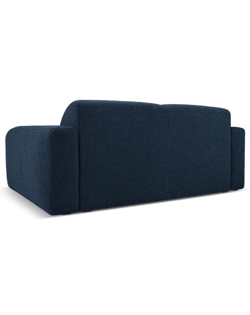 Canapé Bouclé Lola 2 Places bleu foncé - 170x95x72 cm