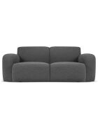 Canapé Bouclé Lola 2 Places gris foncé - 170x95x72 cm