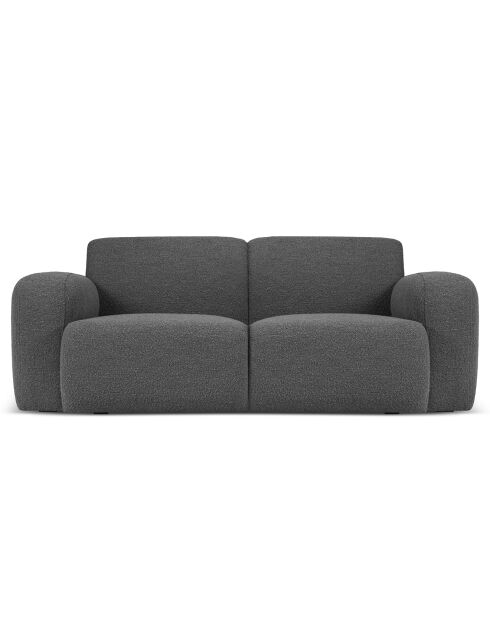 Canapé Bouclé Lola 2 Places gris foncé - 170x95x72 cm