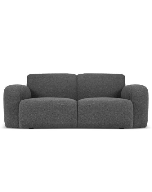 Canapé Bouclé Lola 2 Places gris foncé - 170x95x72 cm
