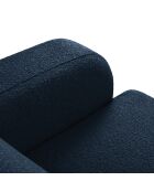 Canapé Bouclé Lola 2 Places bleu foncé - 170x95x72 cm