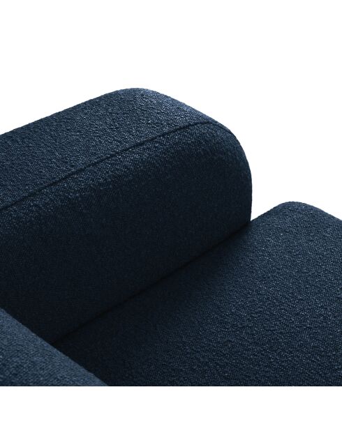 Canapé Bouclé Lola 2 Places bleu foncé - 170x95x72 cm
