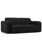 Canapé Bouclé Lola 2 Places noir - 170x95x72 cm