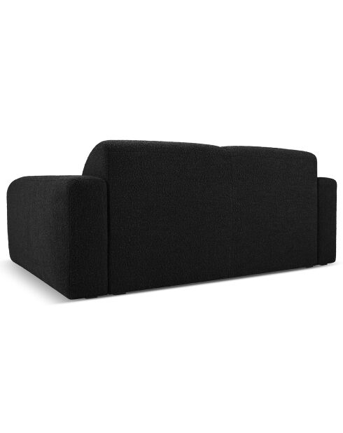 Canapé Bouclé Lola 2 Places noir - 170x95x72 cm