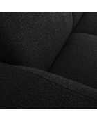 Canapé Bouclé Lola 2 Places noir - 170x95x72 cm