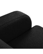 Canapé Bouclé Lola 2 Places noir - 170x95x72 cm