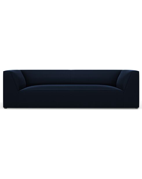 Canapé Velours Sao 3 Places bleu roi - 232x92x69 cm