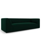 Canapé Velours Sao 3 Places vert bouteille - 232x92x69 cm