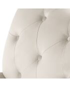Canapé Velours Juno 3 Places beige - 236x96x86 cm