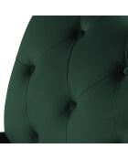 Canapé Velours Juno 3 Places vert foncé - 236x96x86 cm