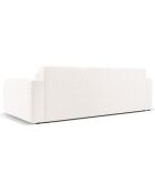 Canapé Bouclé Lola 3 Places blanc - 235x95x72 cm