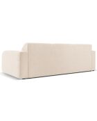 Canapé Bouclé Lola 3 Places beige - 235x95x72 cm