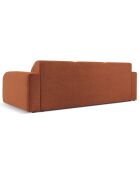 Canapé Bouclé Lola 3 Places marron - 235x95x72 cm