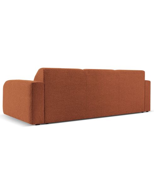 Canapé Bouclé Lola 3 Places marron - 235x95x72 cm