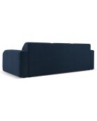 Canapé Bouclé Lola 3 Places bleu foncé - 235x95x72 cm
