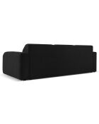 Canapé Bouclé Lola 3 Places noir - 235x95x72 cm