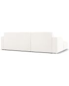 Canapé Bouclé d'angle Gauche Lola 4 Places blanc - 250x170x72 cm