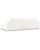 Canapé Bouclé d'angle Droit Lola 4 Places blanc - 250x170x72 cm