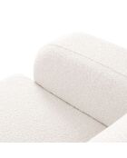 Canapé Bouclé d'angle Droit Lola 4 Places blanc - 250x170x72 cm