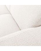 Canapé Bouclé d'angle Droit Lola 4 Places blanc - 250x170x72 cm