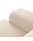 Canapé Bouclé d'angle Droit Lola 4 Places beige - 250x170x72 cm