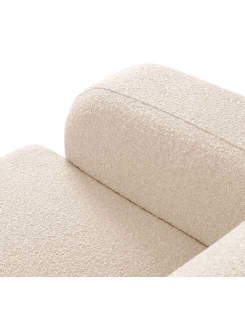 Canapé Bouclé d'angle Droit Lola 4 Places beige - 250x170x72 cm