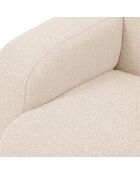 Canapé Bouclé d'angle Droit Lola 4 Places beige - 250x170x72 cm