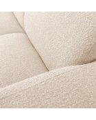 Canapé Bouclé d'angle Droit Lola 4 Places beige - 250x170x72 cm