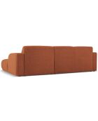 Canapé Bouclé d'angle Droit Lola 4 Places marron - 250x170x72 cm