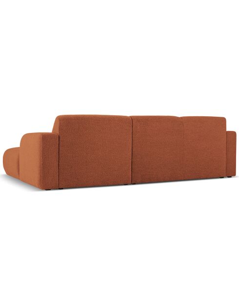 Canapé Bouclé d'angle Droit Lola 4 Places marron - 250x170x72 cm