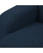 Canapé Bouclé d'angle Droit Lola 4 Places bleu foncé - 250x170x72 cm