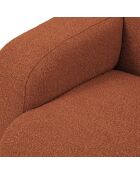 Canapé Bouclé d'angle Droit Lola 4 Places marron - 250x170x72 cm