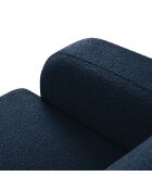 Canapé Bouclé d'angle Droit Lola 4 Places bleu foncé - 250x170x72 cm