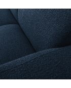 Canapé Bouclé d'angle Droit Lola 4 Places bleu foncé - 250x170x72 cm