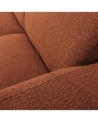 Canapé Bouclé d'angle Droit Lola 4 Places marron - 250x170x72 cm