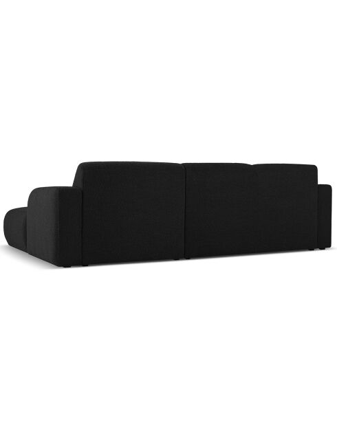 Canapé Bouclé d'angle Droit Lola 4 Places noir - 250x170x72 cm