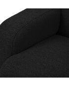 Canapé Bouclé d'angle Droit Lola 4 Places noir - 250x170x72 cm