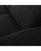 Canapé Bouclé d'angle Droit Lola 4 Places noir - 250x170x72 cm