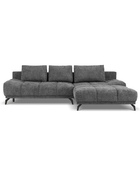 Canapé d'angle Droit Convertible avec Coffre Cirrus 5 Places gris foncé  - 290x182x90 cm