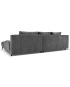 Canapé d'angle Droit Convertible avec Coffre Cirrus 5 Places gris foncé  - 290x182x90 cm