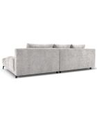 Canapé d'angle Droit Convertible avec Coffre Cirrus 5 Places argenté - 290x182x90 cm