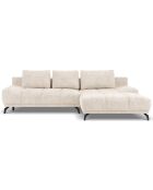 Canapé d'angle Droit Convertible avec Coffre Cirrus 5 Places beige clair  - 290x182x90 cm