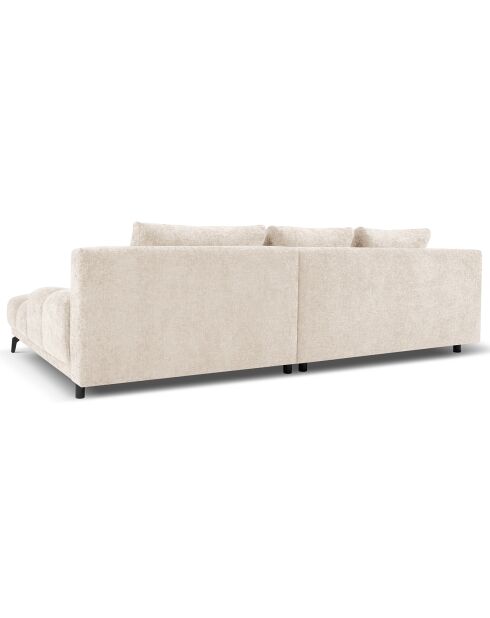 Canapé d'angle Droit Convertible avec Coffre Cirrus 5 Places beige clair  - 290x182x90 cm