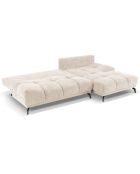 Canapé d'angle Droit Convertible avec Coffre Cirrus 5 Places beige clair  - 290x182x90 cm