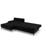 Canapé d'angle Gauche Convertible avec Coffre Cirrus 5 Places noir - 290x182x90 cm